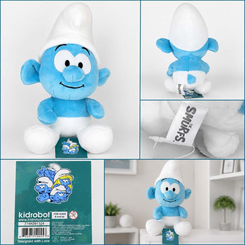 Smurfs Kids Bedding Plush Cuddle and Decorative Pillow Buddy /backpack